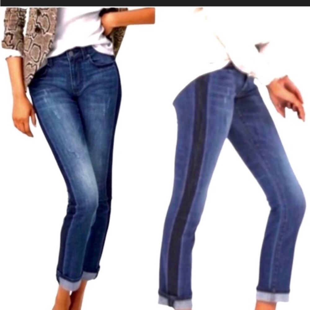 Cabi Tuxedo High Straight Jean Size 6